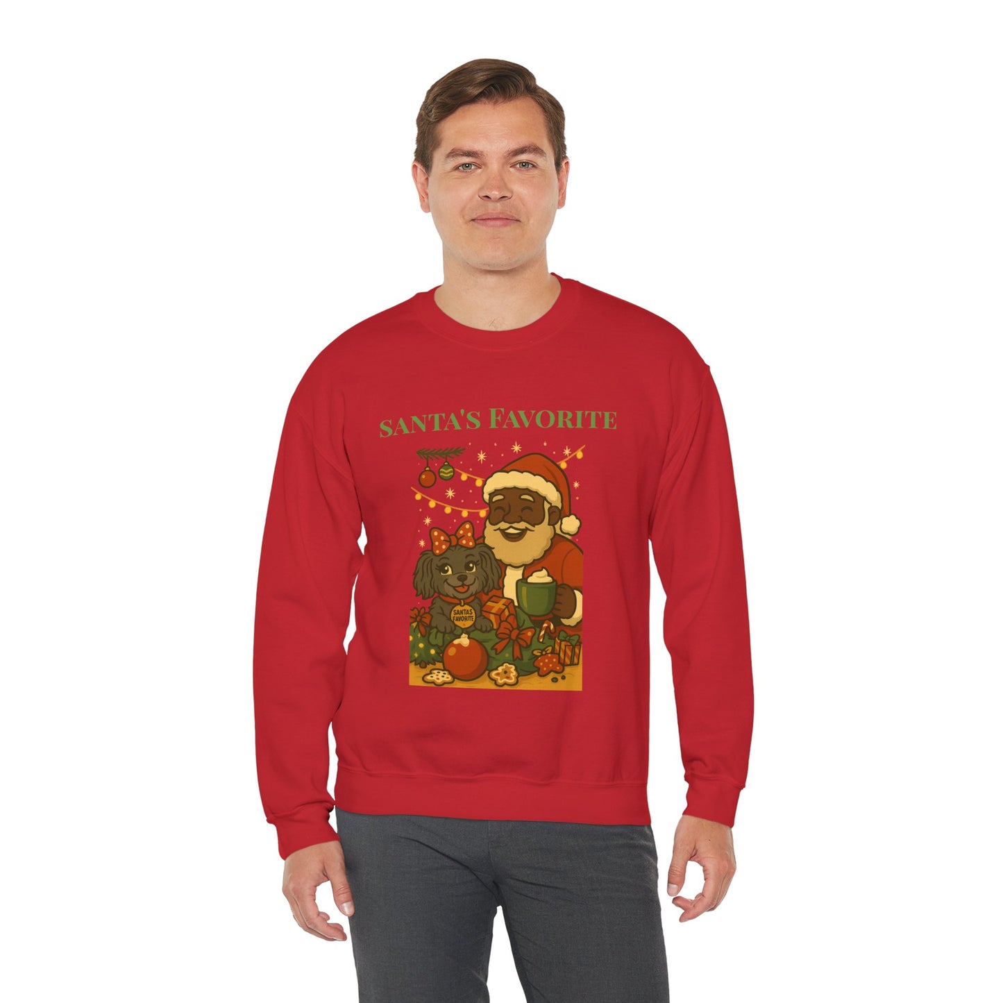 Merry Mischievous “Santa’s Favorite” Holiday Sweatshirt