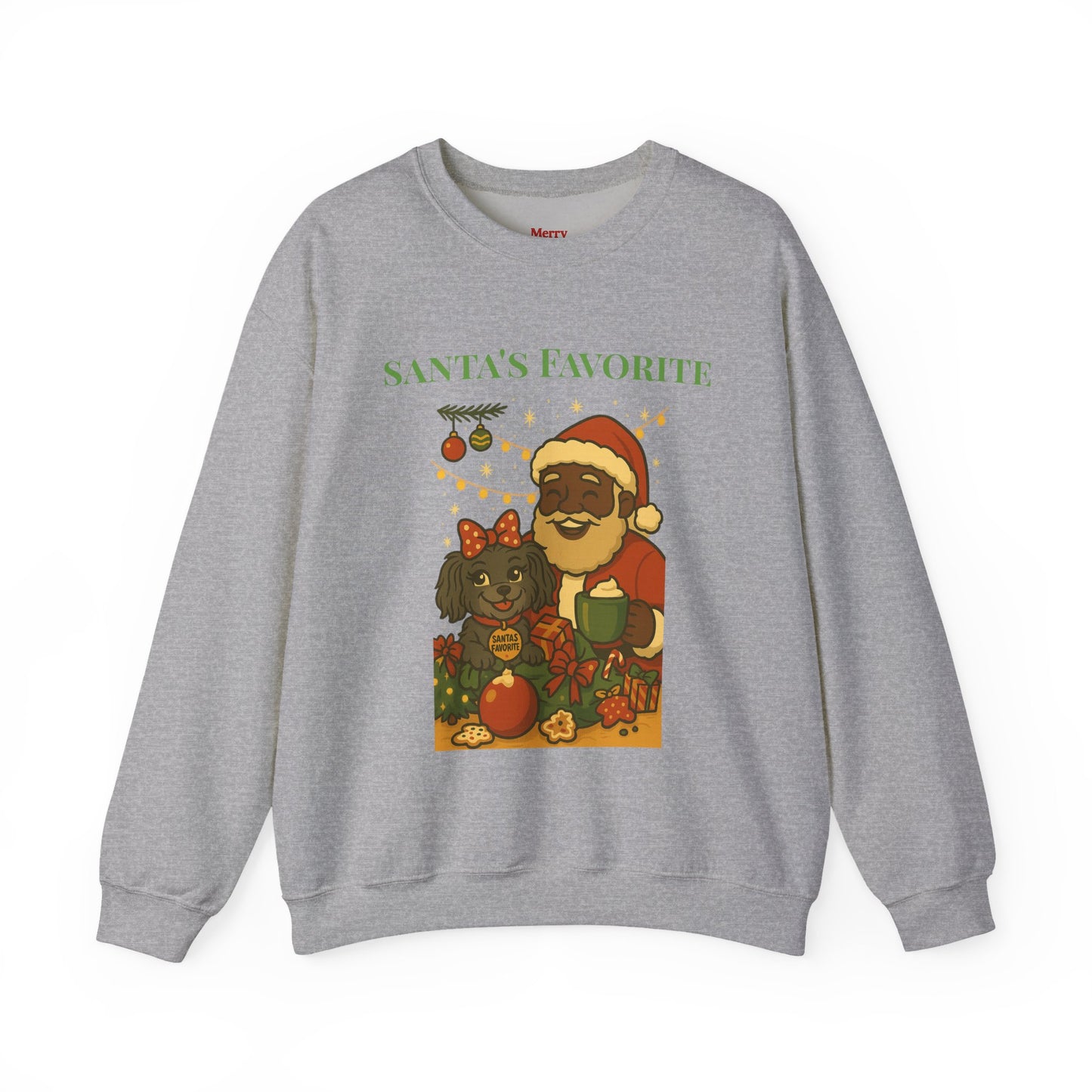 Merry Mischievous “Santa’s Favorite” Holiday Sweatshirt