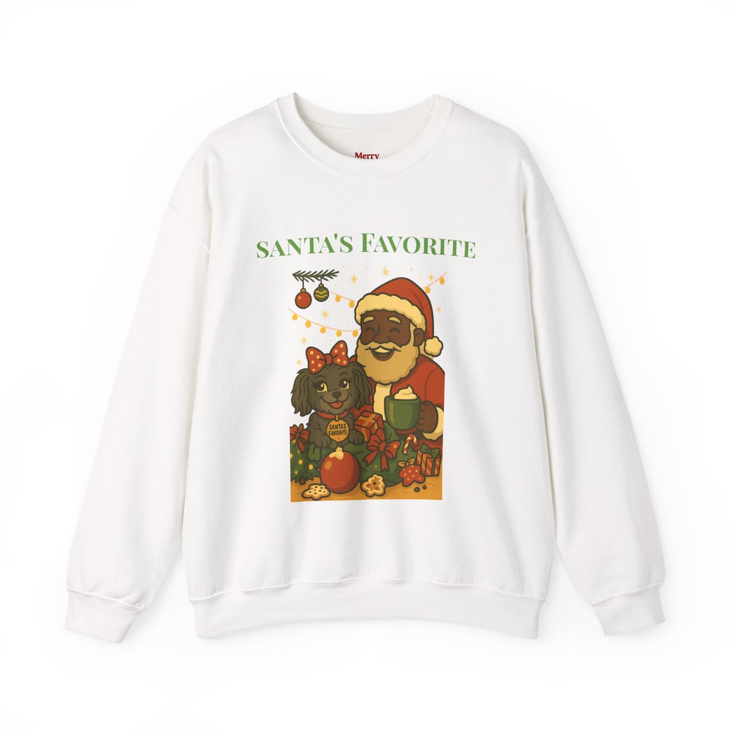 Merry Mischievous “Santa’s Favorite” Holiday Sweatshirt