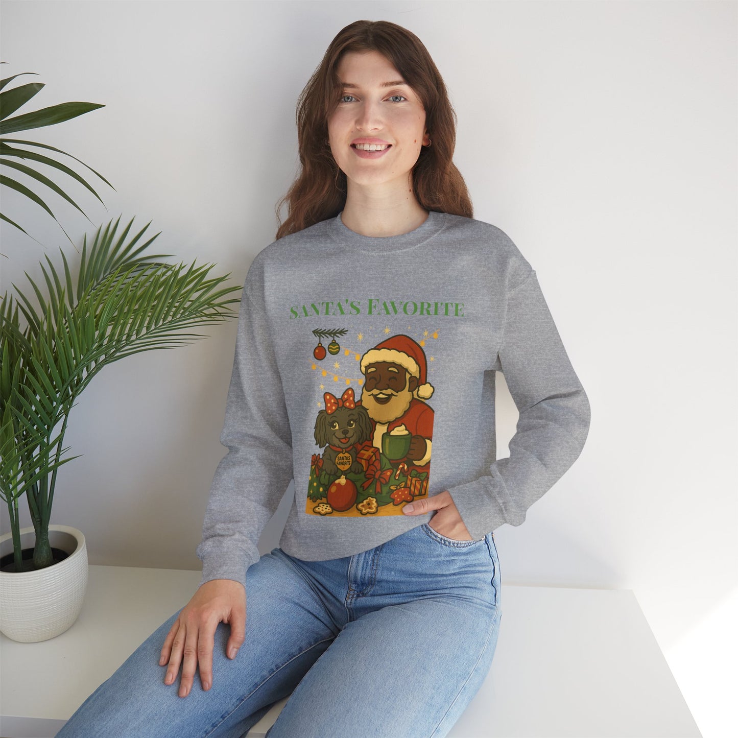 Merry Mischievous “Santa’s Favorite” Holiday Sweatshirt