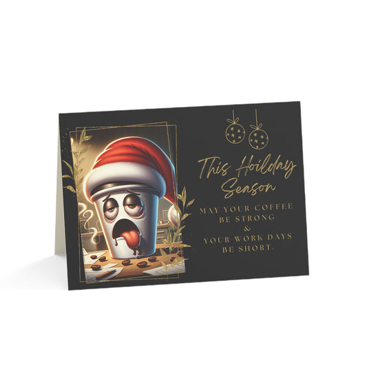 Caffeine Claus Greeting Cards