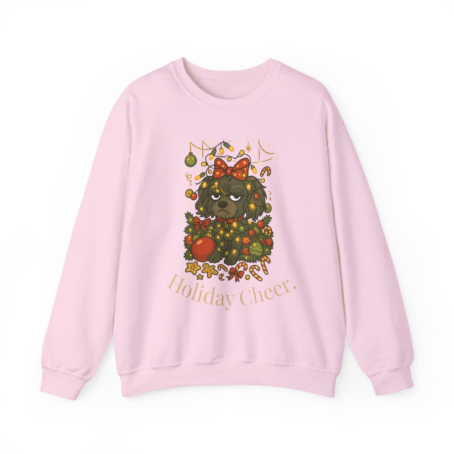 Merry Mischievous “Holiday Cheer” Lulu Sweatshirt – Cozy Holiday Dog Christmas Sweater