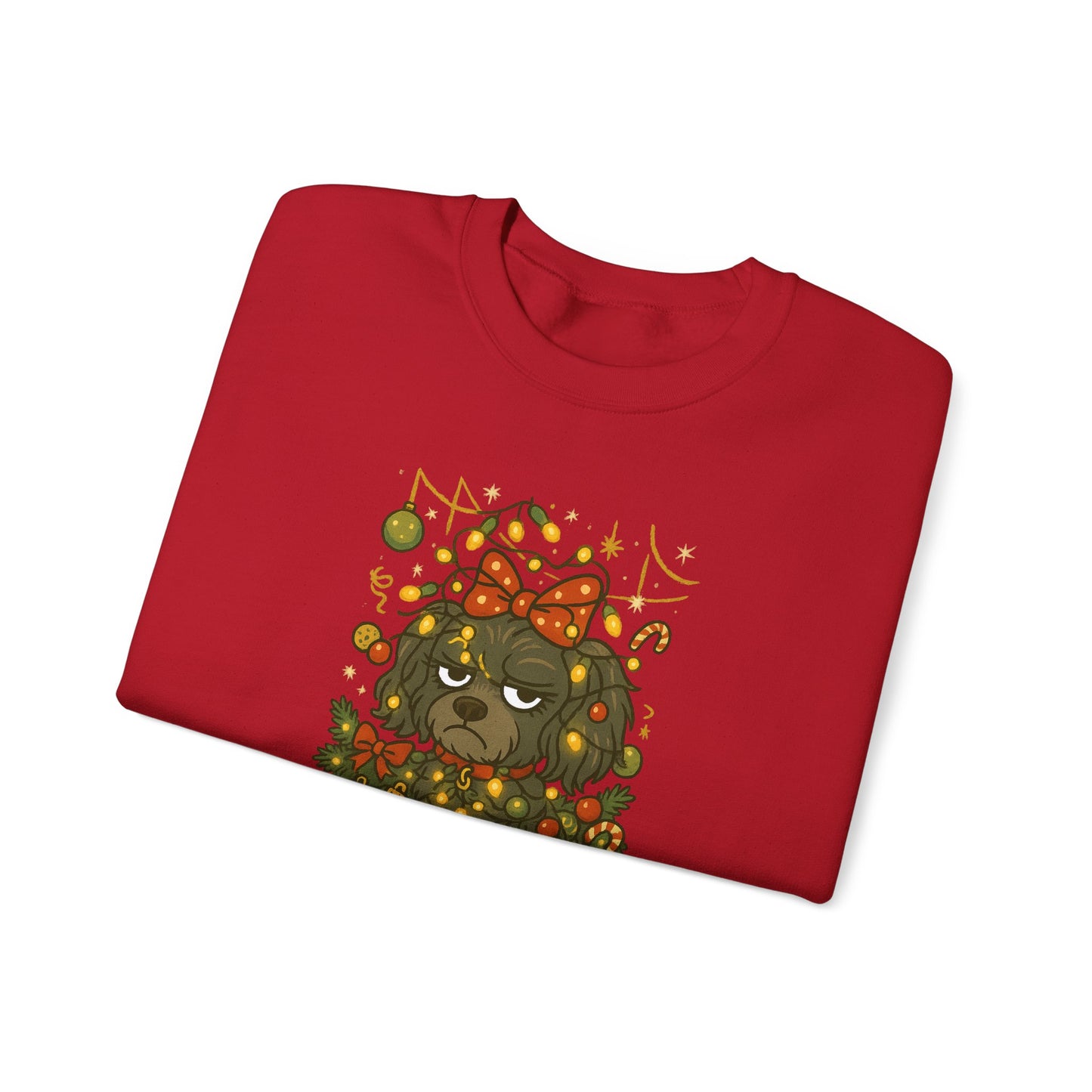 Merry Mischievous “Holiday Cheer” Lulu Sweatshirt – Cozy Holiday Dog Christmas Sweater