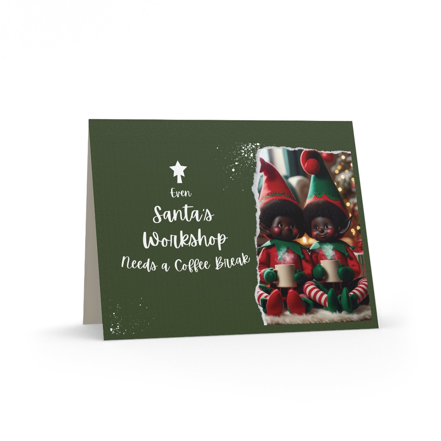 Santa's Workshop Break Greeting Cards