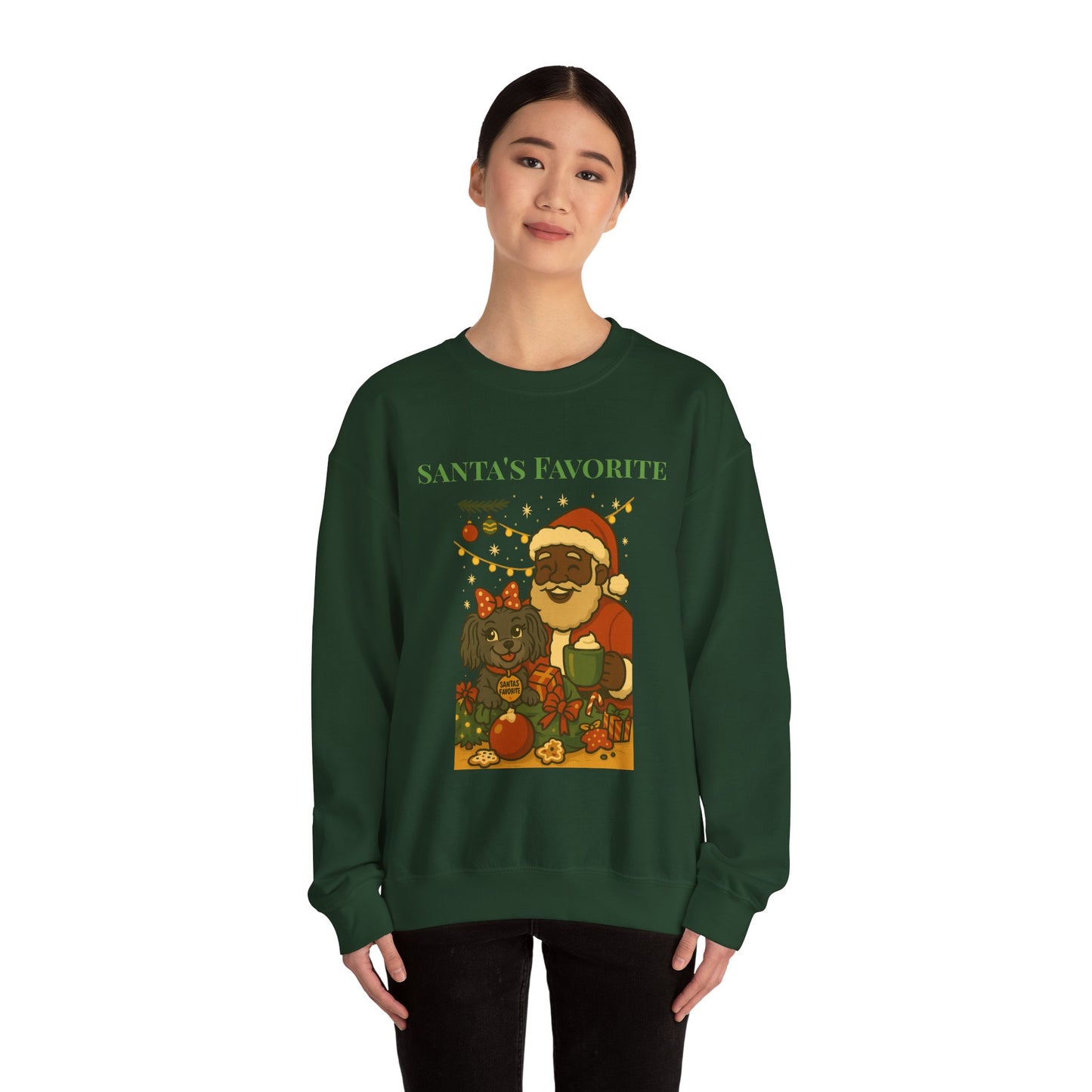 Merry Mischievous “Santa’s Favorite” Holiday Sweatshirt
