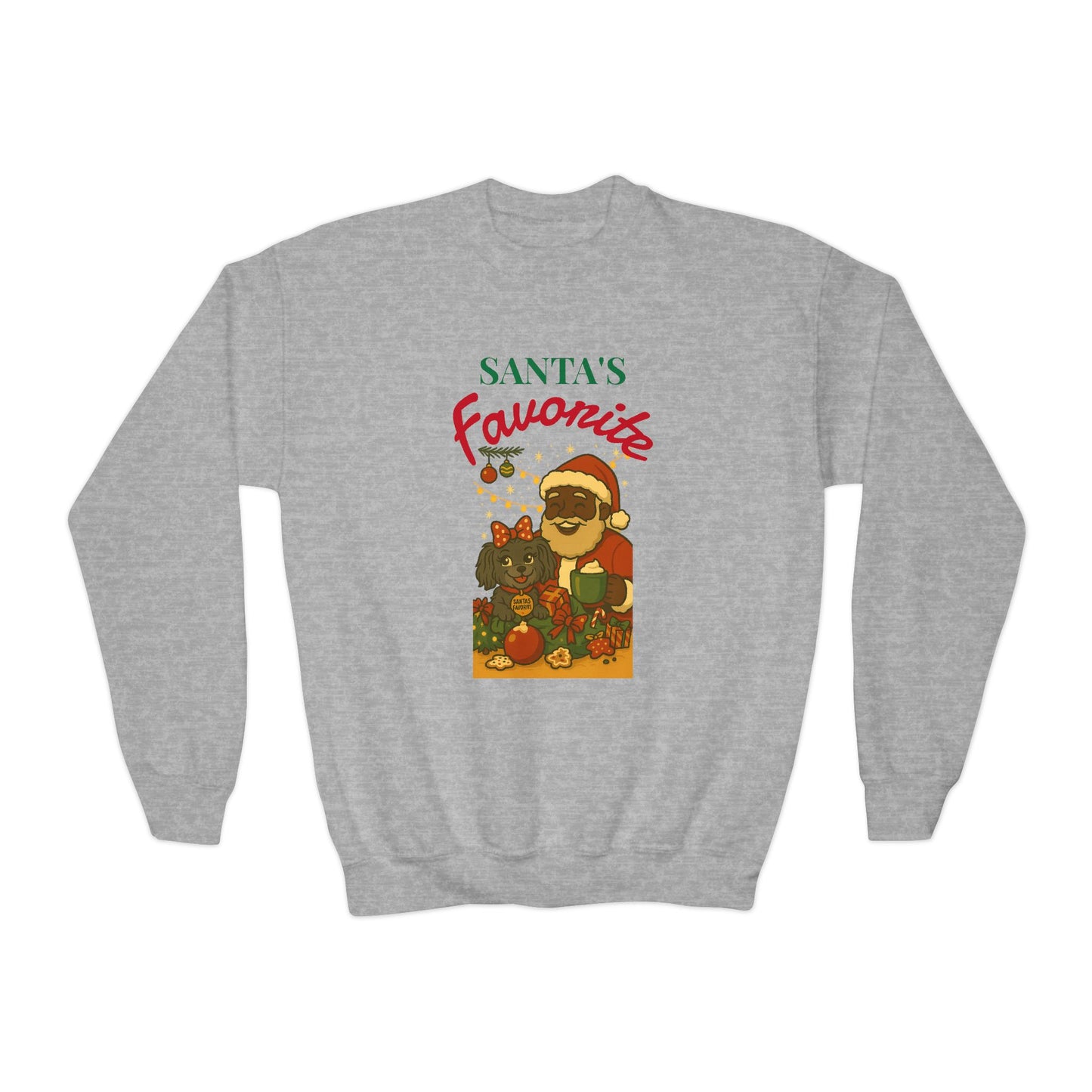 Merry Mischievous “Santa’s Favorite” Youth Sweatshirt