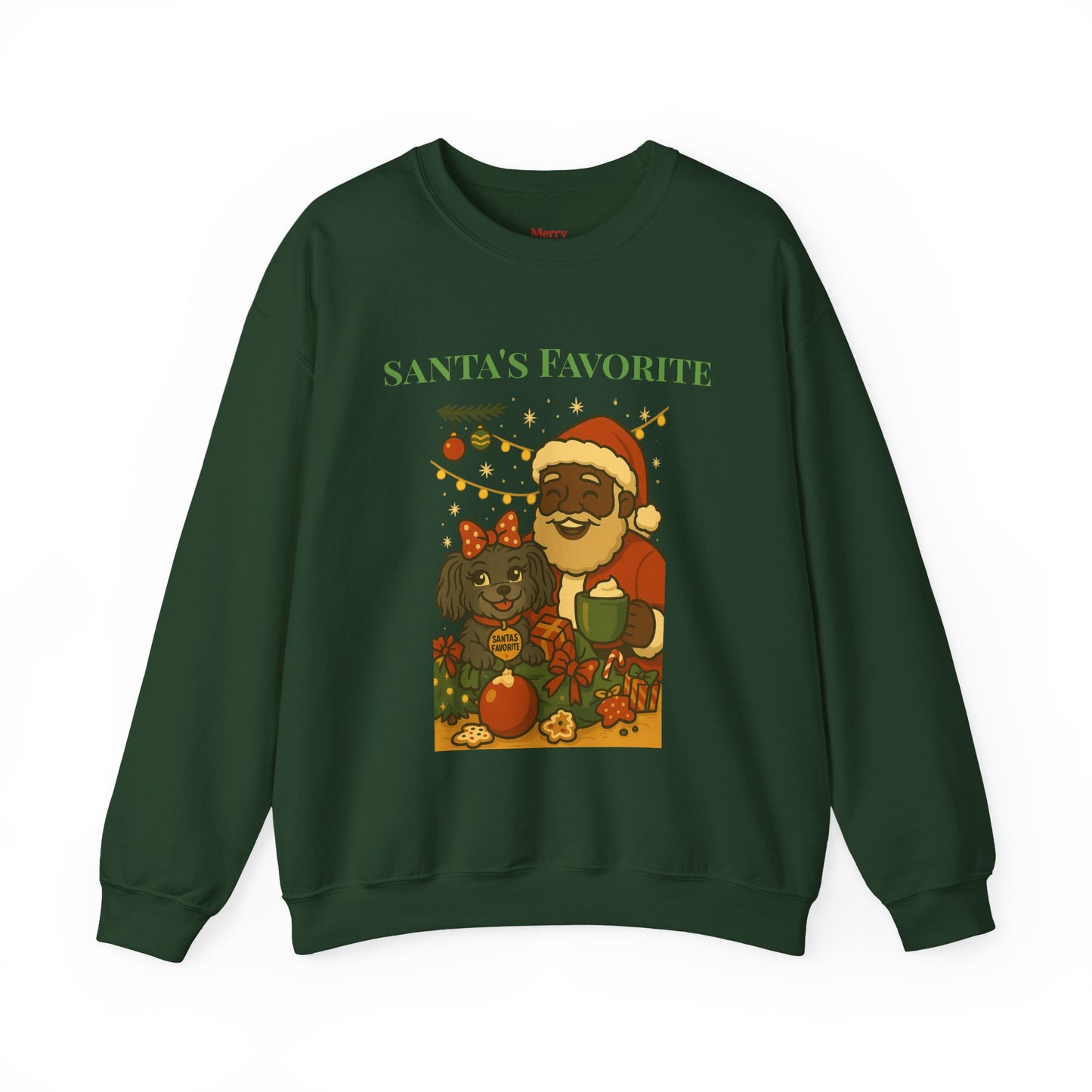 Merry Mischievous “Santa’s Favorite” Holiday Sweatshirt