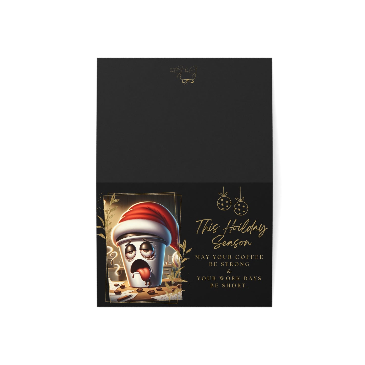 Caffeine Claus Greeting Cards