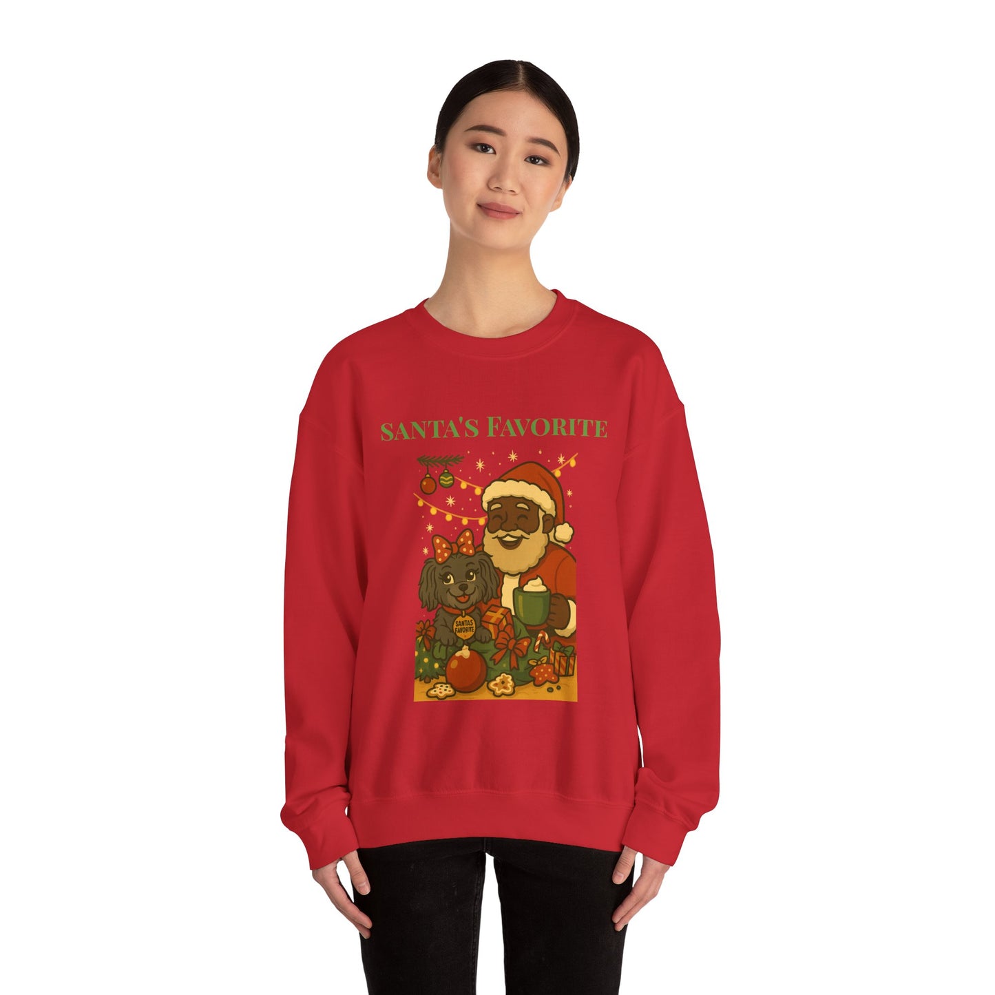 Merry Mischievous “Santa’s Favorite” Holiday Sweatshirt