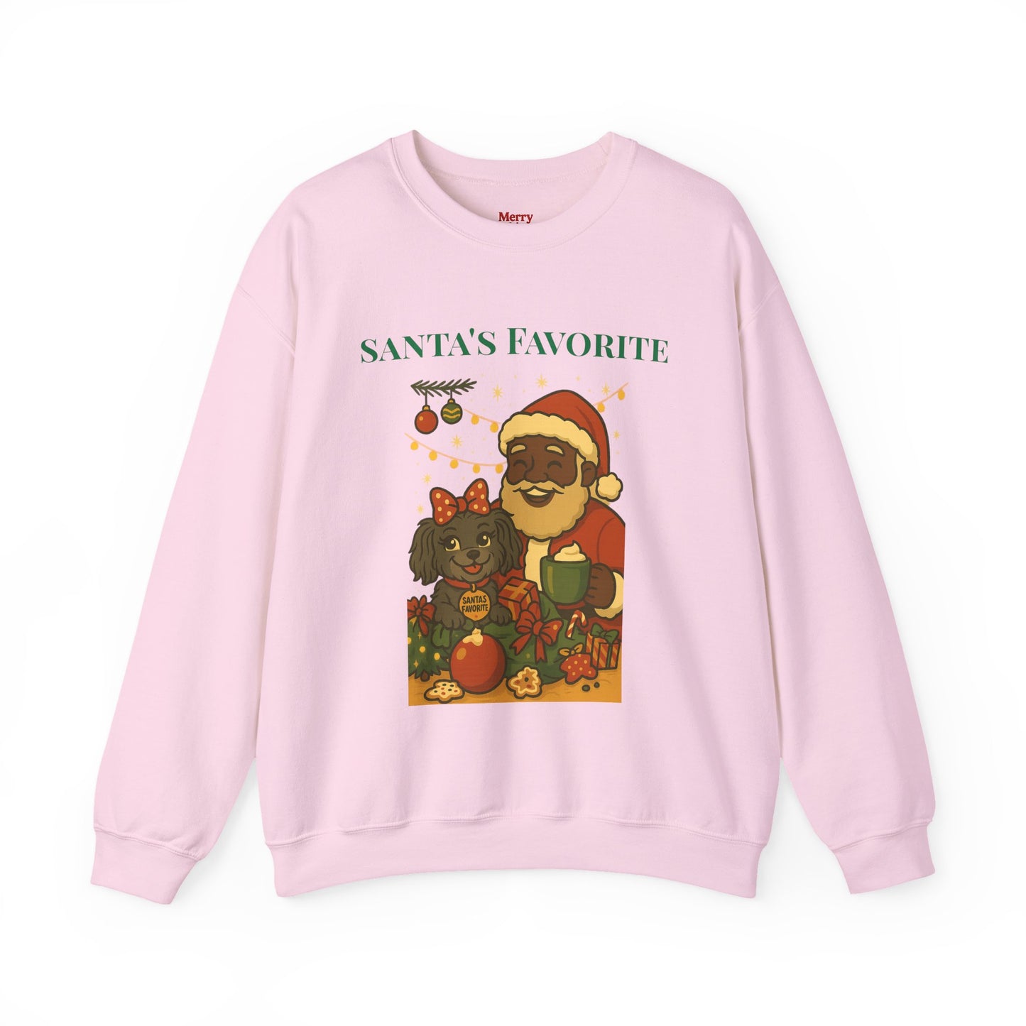 Merry Mischievous “Santa’s Favorite” Holiday Sweatshirt