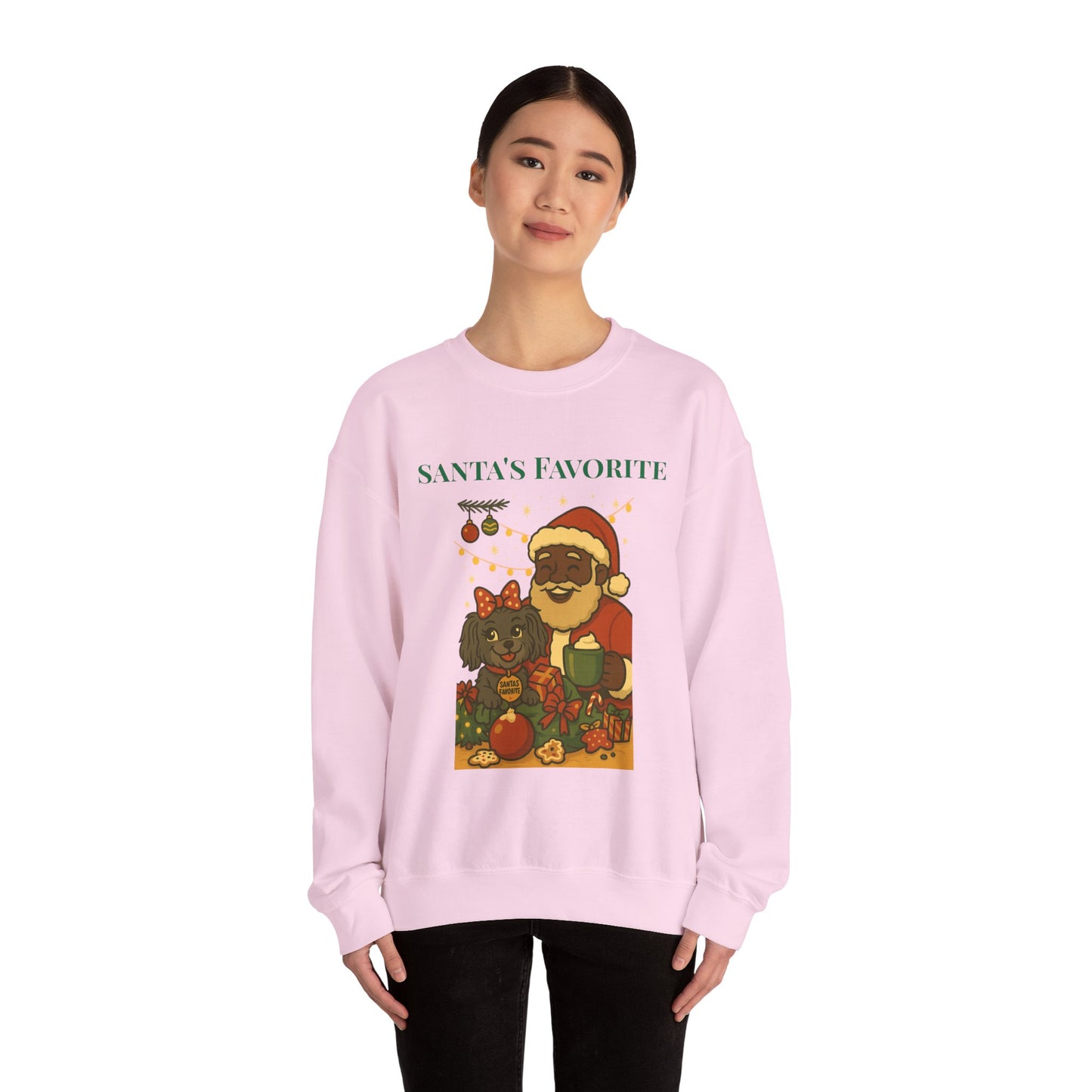 Merry Mischievous “Santa’s Favorite” Holiday Sweatshirt