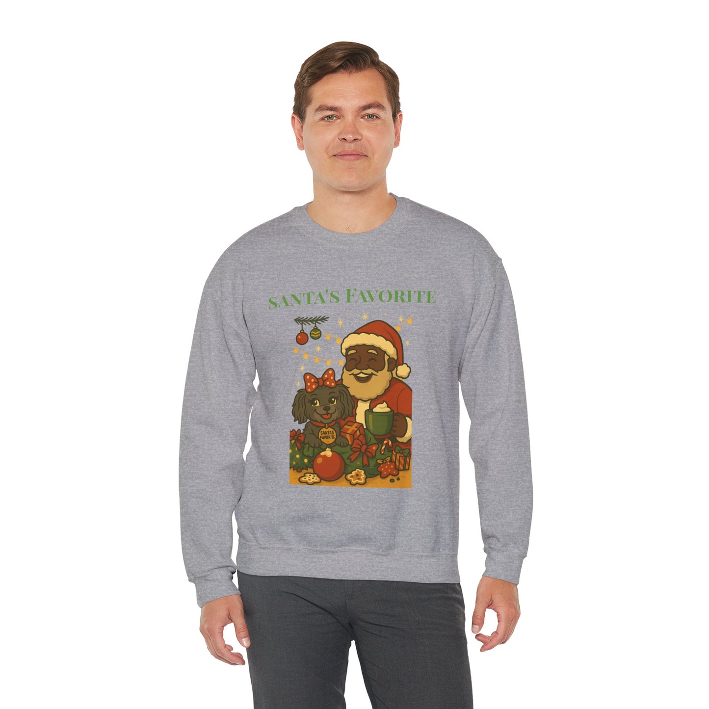 Merry Mischievous “Santa’s Favorite” Holiday Sweatshirt