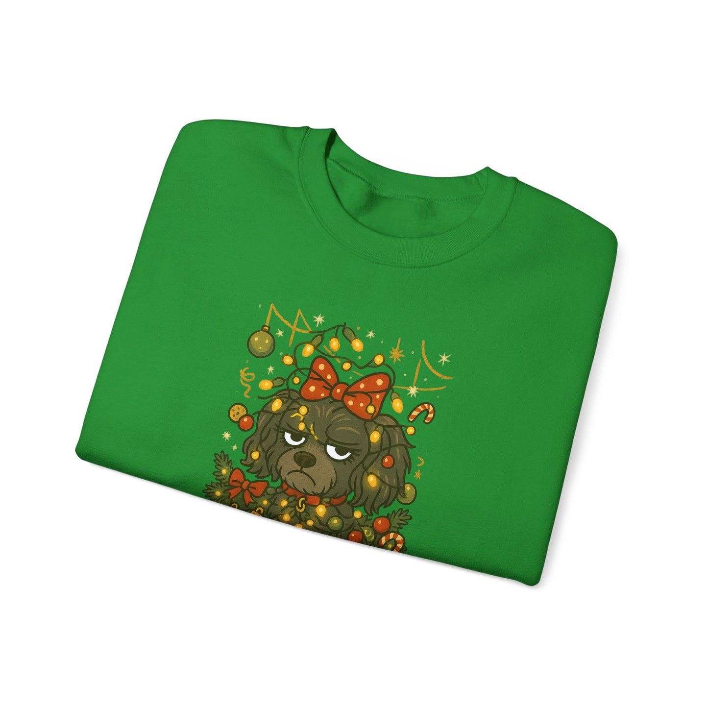 Merry Mischievous “Holiday Cheer” Lulu Sweatshirt – Cozy Holiday Dog Christmas Sweater