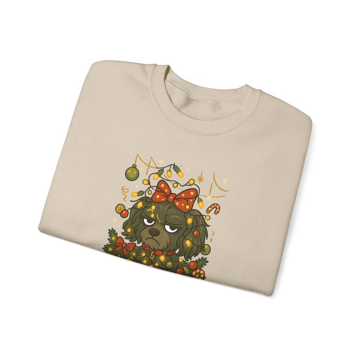 Merry Mischievous “Holiday Cheer” Lulu Sweatshirt – Cozy Holiday Dog Christmas Sweater